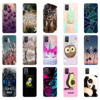For Samsung Galaxy A71 Case Soft Silicone Back Cover Phone Case on For Samsung A71 A 71 TPU Bumper Case Cover Coque capa