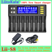 Liitokala Lii-S8 Lii-600 Lii-M4 Lii500 Lii-PD4 Smart LCD Display Charger for 18650 21700 26650 18350 AA AAA NiMH Lithium battery