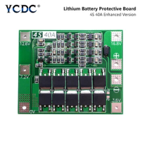 3S 4S 18650 Li-ion Lithium Battery 18650 Charger BMS 20A 40A Protection Board with Balance For Drill Motor Enhance Balance