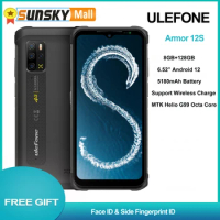 Ulefone Armor 12S Rugged Helio G99 4G Mobile Phones Android 12 50MP 5180mAh 8GB128GB Wireless Charging Phone
