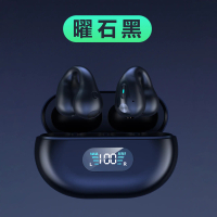 Q80 Bluetooth Earphones Clip-on YYK New Black Technology Ear Clip-on with Charging Case Business Ste