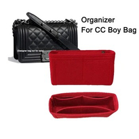 For CC Boy Purse Organizer Insert Leboy Shaper,Liner Protector(Slim Design),Customizable Lining Tote Bag Cosmetic Makeup Diaper