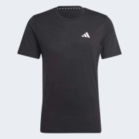 【adidas 愛迪達】Tr-es Stretch T 男 T恤 運動上衣 休閒短袖 吸濕排汗 黑 白 亞版(IC7413)