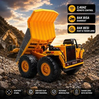 Dump Truck Remote Control 2.4GHz RC Truck Bak Angkat Lampu Suara