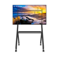 32-70 inch movable TV stand, education all-in-one machine, floor mounted wheeled trolley, with a load-bearing range of 60kg