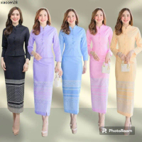 ขายดีประจำเดือนนี้ ชุดไทยจิตรลดา ชุดเซ็ท 2 ชิ้น เสื้อผ้าไหมญี่ปุ่น กระโปรงผ้าไหมญี่ปุ่น อัดกาวทั้งชุ