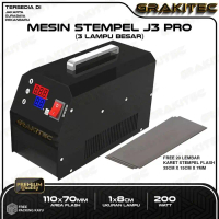 Grakitec Mesin Stempel Flash GKJ3PRO 3 Lampu KUALITAS BAGUS GRAKITEC - 3 LAMPU +20L 33x15CM