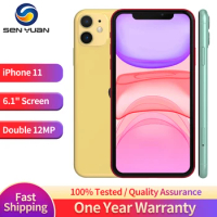 Apple iPhone 11 64/128/256GB 6.1" Original IPS LCD FACE ID A13 Genuine Unlocked 4G LTE iphone 11 Mobile Phone