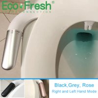 Ecofresh Bidet Attachment Ultra-Slim Toilet With Brass T-connector Adjustable Water Pressure Self-cleaning Ass Sprayer