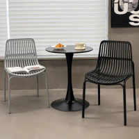 Ergonomic Modern Dining Chair Plastic Office Party Retro Dining Chair Simple Design For Events Sedie Sala Da Pranzo Furniture ZT