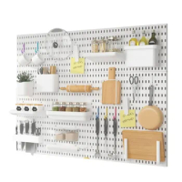 Room Garage No Hooks Organization Crafts Accessories Organizer Storage Wall Shelf Punching Pegboard For Hanging Kitchen