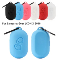New Protective Case Cover Silicone Earphone Protective Cover Skin Case for Samsung gear iconx 2018 Earphone Skin with Carabiner