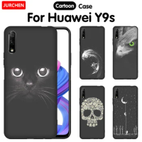 Silicone Case For Huawei Y9S Cute Cat Dog Cartoon Pattern For Huawei Y9 S STK-L21 STK-L22 LX3 Cover 6.59 inch Custom Photo Cover