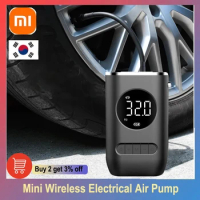 XIAOMI 2023 Electrical Air Pump Smart Portable Wireless Tire Inflatable deflate Inflator 12V Air Compressor Pump For Car Ball