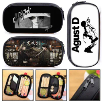 Agust.D KPOP Cosmetic Case Pencil Bag D2 Daechwita Stationary Bags Suga Min Yoongi AGUST D Pencil Bo