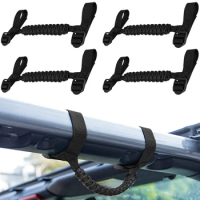 Car Roof Armrest Grab Rope Passenger Handle Braided Umbrella Rope For Jeep Wrangler CJ YJ TJ JK JKU 1995-2020