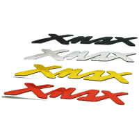 REALZION 4Pcs 3D Motorcycle Emblems Decal Stickers Raise Applique Badge Tank Pad Protector For XMAX X-MAX X MAX 125 250 300 400