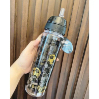Botol Minum Smiggle 650ml Tempat Air Minum Botol Anak Sekolah 1672 - BOLA HITAM