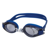 MIZUNO SWIM 兒童泳鏡-抗UV 防霧 蛙鏡 鏡面 游泳 戲水 N3TFB60000-82 黑深藍白