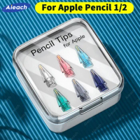 Aieach 6pcs Appl Pencil Nib For Apple iPads Pencil 1st 2nd Generation Double Layer 2B HB Thin Replace Tips For Apple Pencil Tip