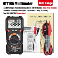 HABOTEST HT118A Digital Multimeter 6000 counts Auto Ranging AC/DC voltage meter NCV Tester with LCD Backlight Flashlight