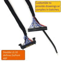 FI-RE51S-HF LVDS Cable with Hook 51Pin Double 2 channel Dual 10bits 10-bit 55cm for LG Large Size LCD TV Monitor Panel