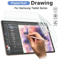 2PCS Matte Frosted Write Painting PET Soft Film For Samsung Galaxy Tab S9 FE S 9 S9FE Plus S9FE+ 5G Screen Protector Not Glass