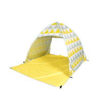 【OUTSY】極輕秒開抗UV野餐沙灘帳篷+冰桶組合(多色可選)