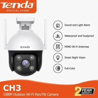 Tenda CH3 IP Camera 2MP Wireless WiFi CCTV Kamera Outdoor 360 Derajat CH3+128GB