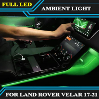 Fit for Land Rover Range Rover Velar 2017-2021 Atmosphere Light Car led Ambient Light 10 Colors Car Decoration Ambient Lamp