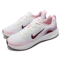 Nike 休閒鞋 Wearallday GS 運動 女鞋 基本款 輕量 舒適 球鞋 穿搭 大童 白 粉 CJ3816-105