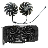 2 fans brand new for GIGABYTE Radeon RX5500XT 5600XT 6GB WINDFORCE OC graphics card replacement fan T129215SU