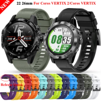 Replacement QuickFit Watch Band Strap For COROS VERTIX 2/VERTIX Silicone Wristband Accessories Watchband Garmin Fenix 7 7X 5X 6X