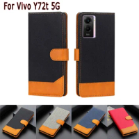 Flip Leather Etui Wallet Case For Vivo Y72t Cover Funda Magnetic Card Phone Protective Book On For Vivo Y72 T 5G Case Bag Hoesje