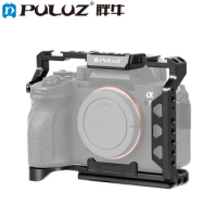 PULUZ Metal Camera Cage Stabilizer Rig for Sony A7 IV / ILCE-7M4 / A7M4 / A7M3 / A7R3 / A7R III