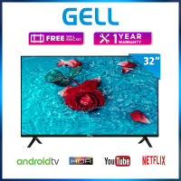 GELL SMART TV 32 inches on sale 32 inch LED TV 24 inches TV Multiport Android TV HDMI AV USB(FREE BRACKET)