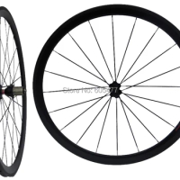 Brand New - Full Carbon Glossy Road Bike 700C Tubular Rim Wheelset Bicycle Wheel 38mm