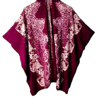 Cardigan Muslim Hitam Outfit Kondangan Simpel Outer Batik Kimono EXNIK Atasan Kardigan Wanita Motif 