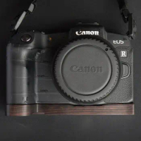 Black Wood Ebony Walnut Burgundy Base Plate Hand Grip for Fujifilm X-S10 Fuji S10 Camera