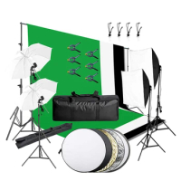 1.8*2.8m Backdrop Support System Photography Video Lighting Accessories Set Umbrella Softbox Photo Studio Light