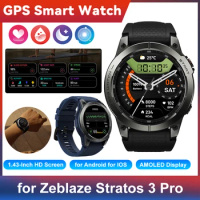 GPS Smart Watch With Health Monitor Bluetooth Phone Calls Fitness Tracker HD Display 1.43-Inch Screen Smartwatch for Men Women