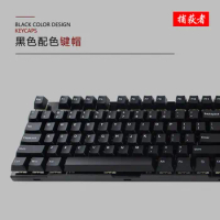 1 Set Black Color Design Keycaps For MX Switch Mechanical Keyboard PBT Double Shot Key Caps Cherry Profile