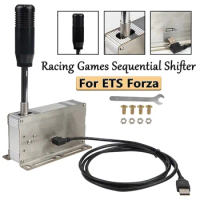 Racing Games Sequential shifter PC Sequential Gear shifter USB H Gear shifter for Thrustmaster T300RS High-Precision Hall Sensor