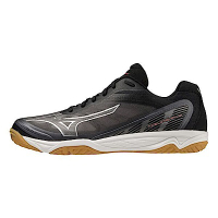 Mizuno Fly [V1GA233001] 男女 排球鞋 運動 訓練 輕量 膠底 止滑 耐磨 緩震 美津濃 黑銀