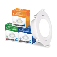 【DanceLight 舞光】5W廣角 坎燈 LED浩瀚崁燈 崁孔7CM(白光/黃光/自然光)
