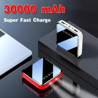 Mini Power Bank 30000mAh Super Fast Charger Portable Digital Display External Battery Pack For iPhone Xiaomi Samsung Powerbank