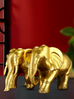 純銅大象擺件一對吸水象銅象家居擺設工藝品喬遷開業禮品擺設