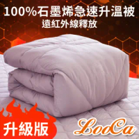 【LooCa】100%石墨烯遠紅外線能量被 發熱被 循環被-獨家款(大晉非動力式治療床墊未滅菌)