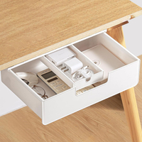 Under Desk Drawer Slide Out Hidden Under Table Storage White Standing Under Desk Drawers Attachment 