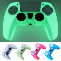 Glow in Dark Soft Silicone Case For PS5 Control Games Accessories Gamepad Joystick Case Cover for PS5 Controller Skin